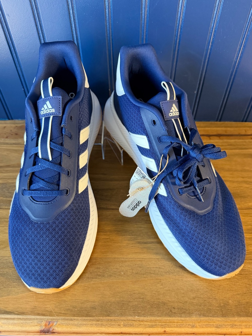 Adidas Runfalcon 2.0 Cloudfoam Navy White Running Shoes Men’s Size 10 NWT